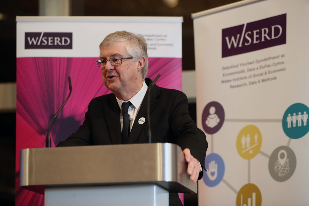 Mark Drakeford AM, First Minister of Wales speaking at the event