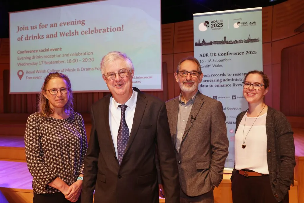 Mark Drakeford pictured with ADR Wales senior leadership team at ADR UK Conference 2025
