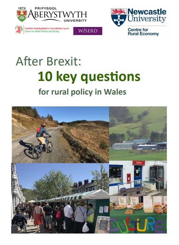Front cover of 'After Brexit: 10 key questions for rural policy in Wales