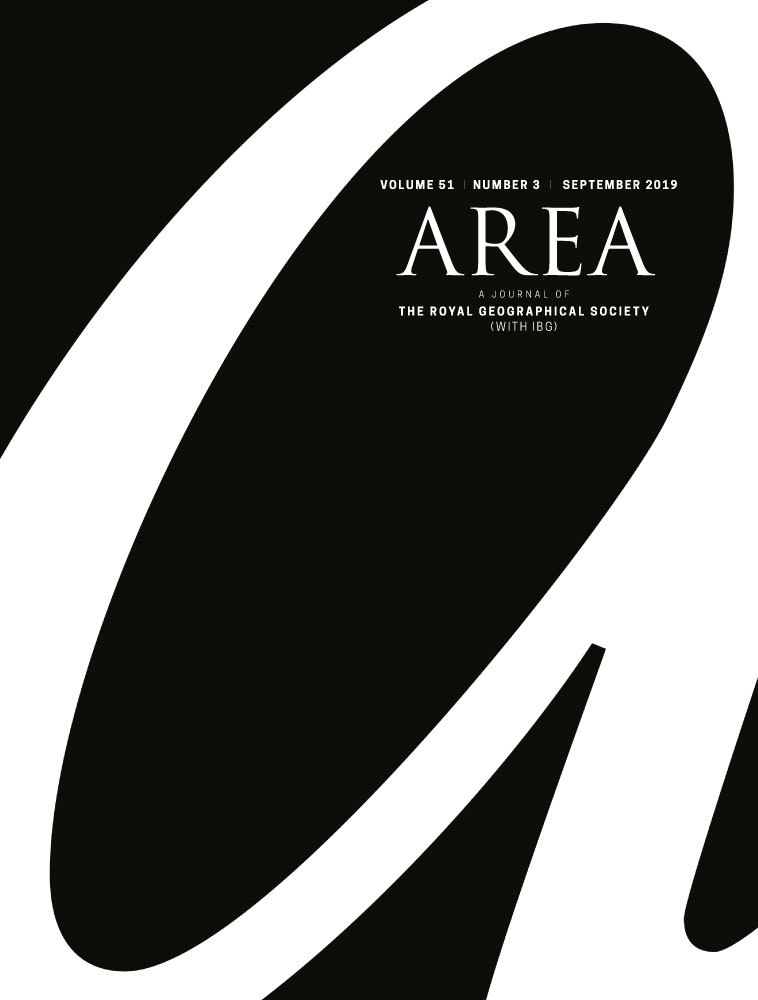Cover page of the Area journal