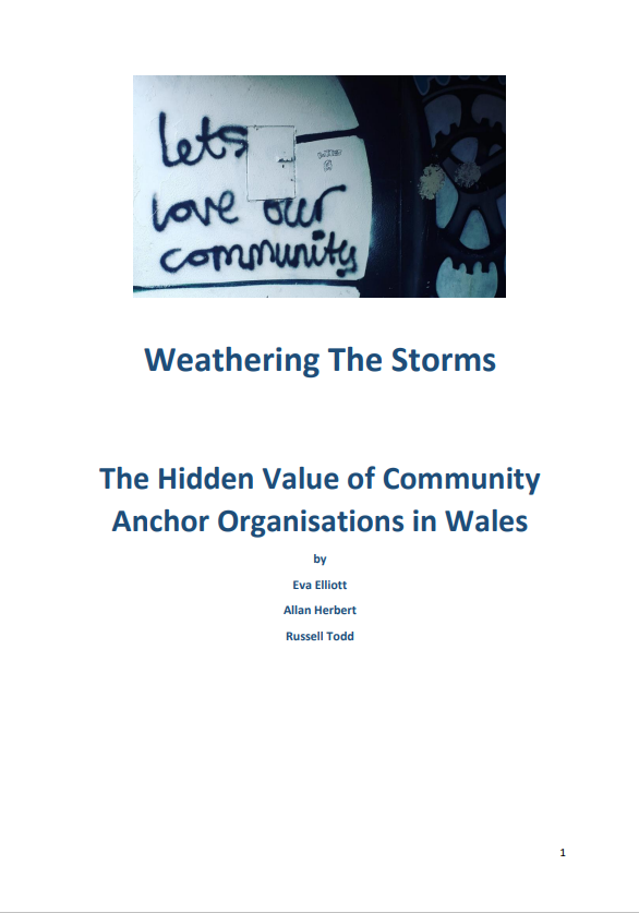 Weathering the Storms: the hidden value of community anchor organisations - report front cover