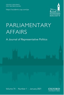 Parliamentary Affairs journal front cover