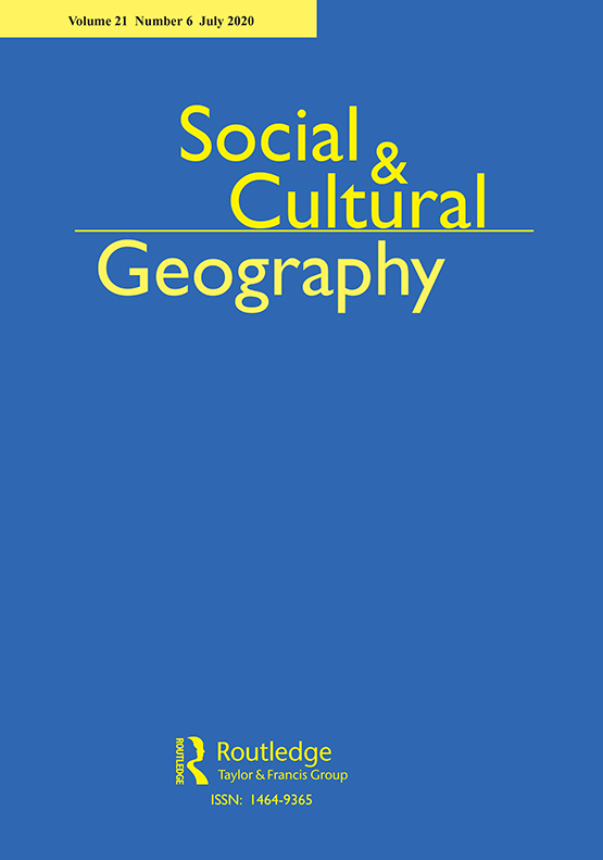 Social and Cultural Geography 13(6)
