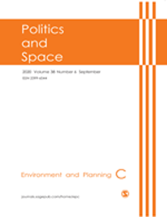 Environment and Planning C: Politics and Space 38(6) cover