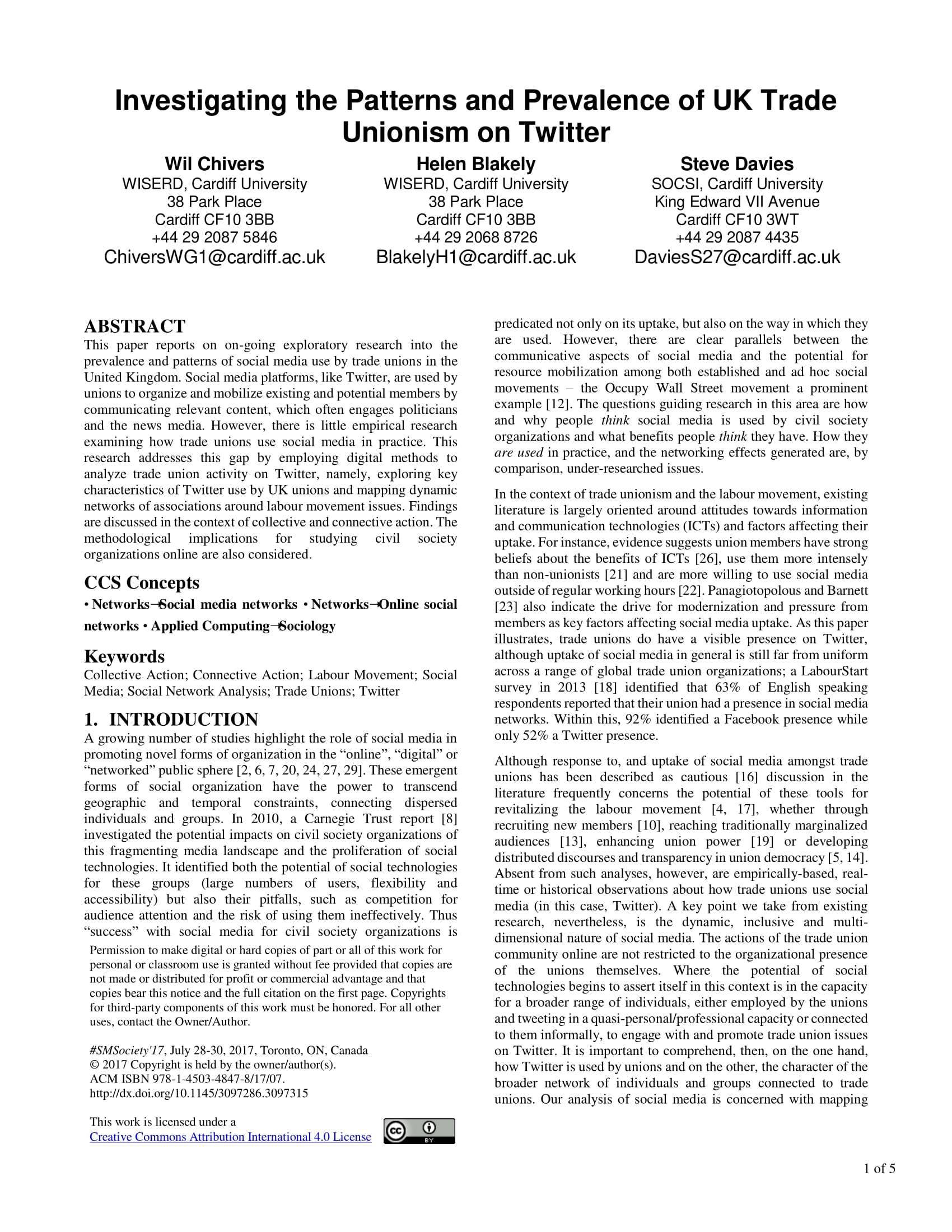 Cover of articles