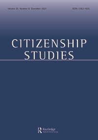 Citizenship Studies 25(8) cover