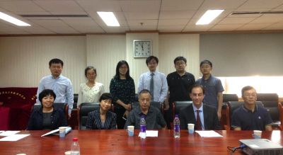 Professor Paul Chaney, seated second from right, with members of the Chinese Government Research body, the Institute of Economic Reform.