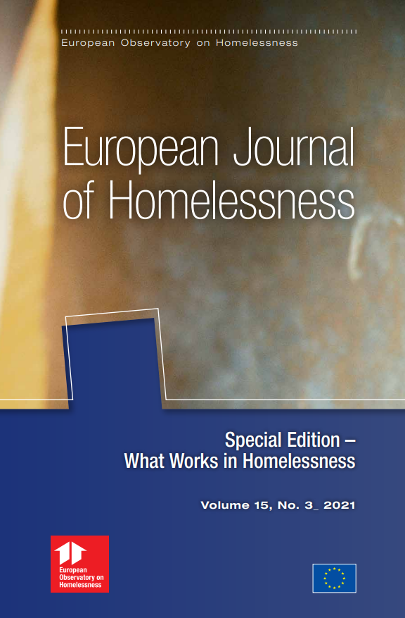 European Journal of Homelessness. Volume 15 issue 3, 2021