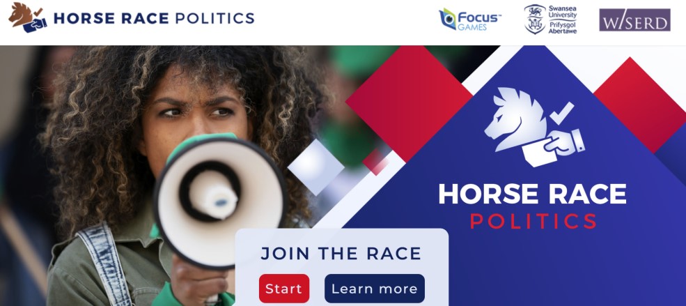Screenshot of Horse Race Politics website