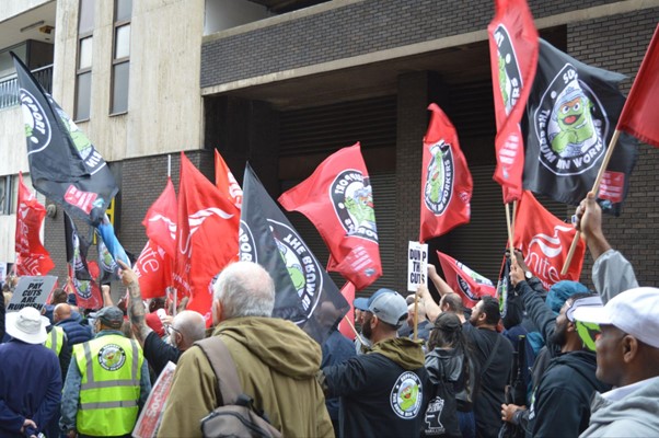 Birmingham bin strike demonstration