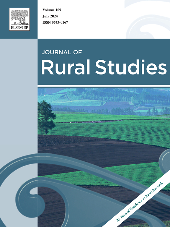 The front cover of the 'Journal of Rural Studies'