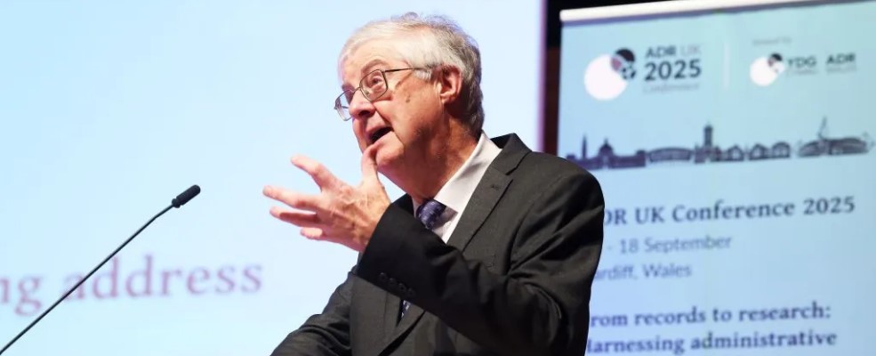Mark Drakeford speaking at ADR UK Conference 2025