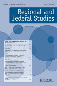 Regional and Federal Studies Cover