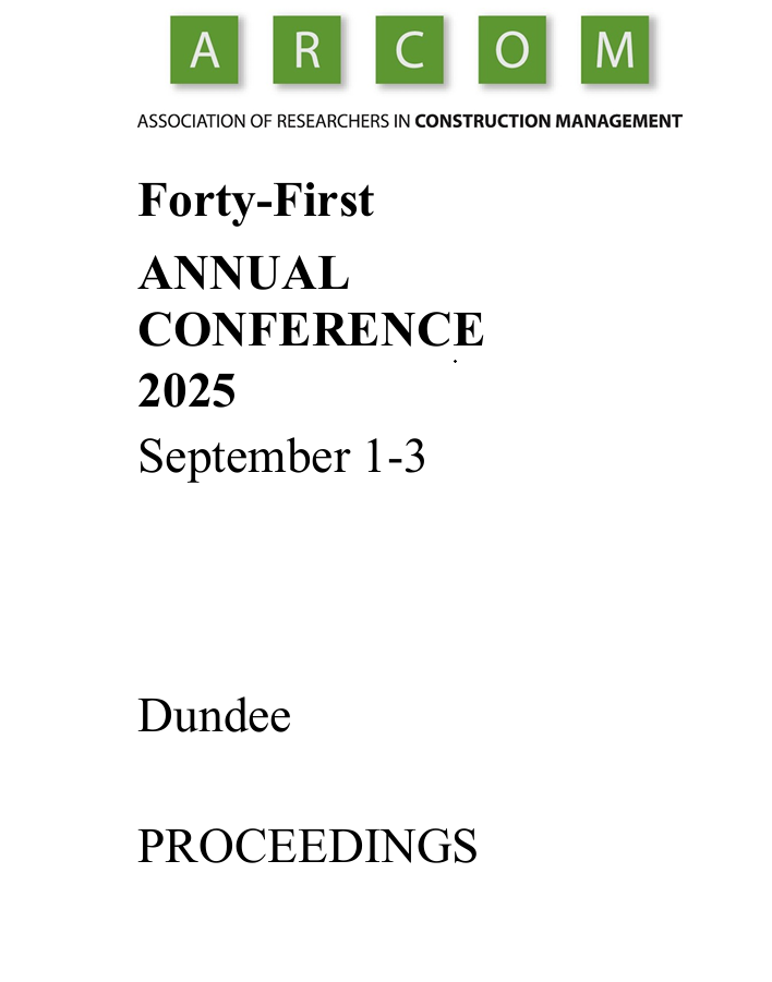 Conference Proceedings for ARCOM Forty-First Annual Conference 2025