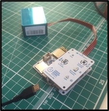 A SmartCitizen kit can run from a USB power cable