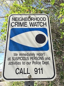Picture of American Neighbourhood crime watch sign
