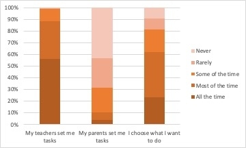 Figure 2. How children decided what schoolwork to do