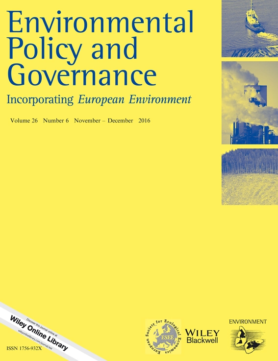 Environmental Policy and Governance cover