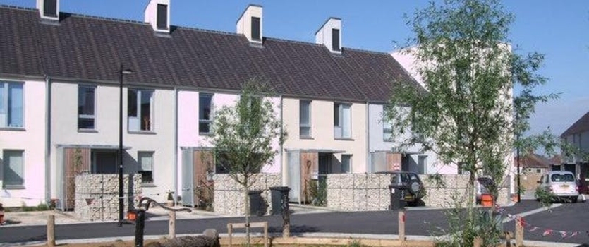 Houses on a street