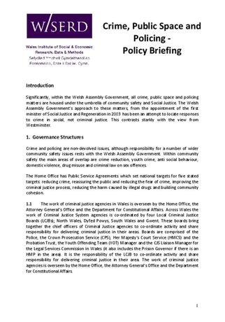 Front page of policy briefing