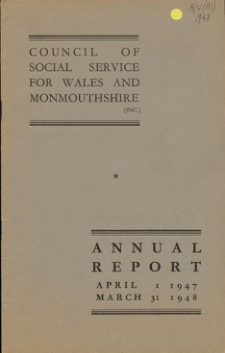 WCVA Annual Report 1947-1948