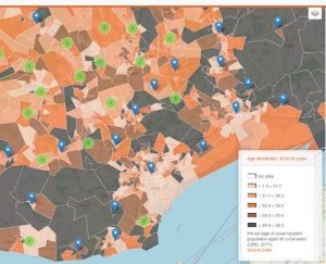 Understanding Welsh Places map view